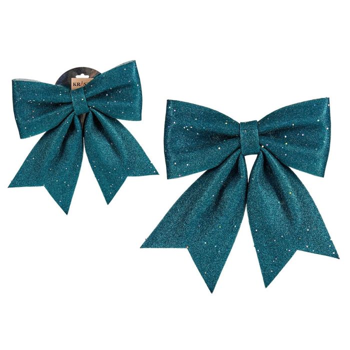 Lazo Azul 30x33 cm Krist+ - Decoración en plástico poliespan (24 Unidades) Lazo Azul 30x33 cm Krist+ - Decoración en plástico poliespan (24 Unidades)