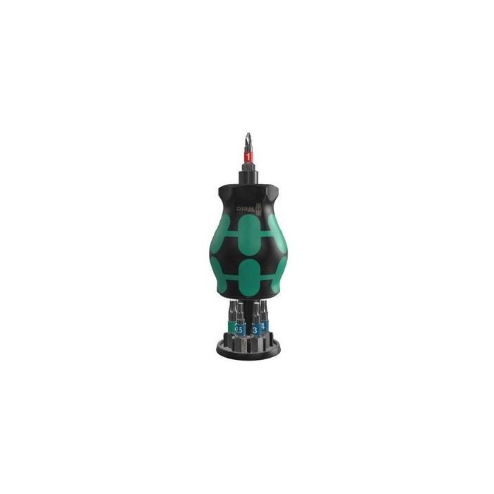 Wera Bicycle Set 11 Destornilladores y Puntas (7 piezas): Cruz, Plano, Hexagonal, Torx con Portabrocas Magnético