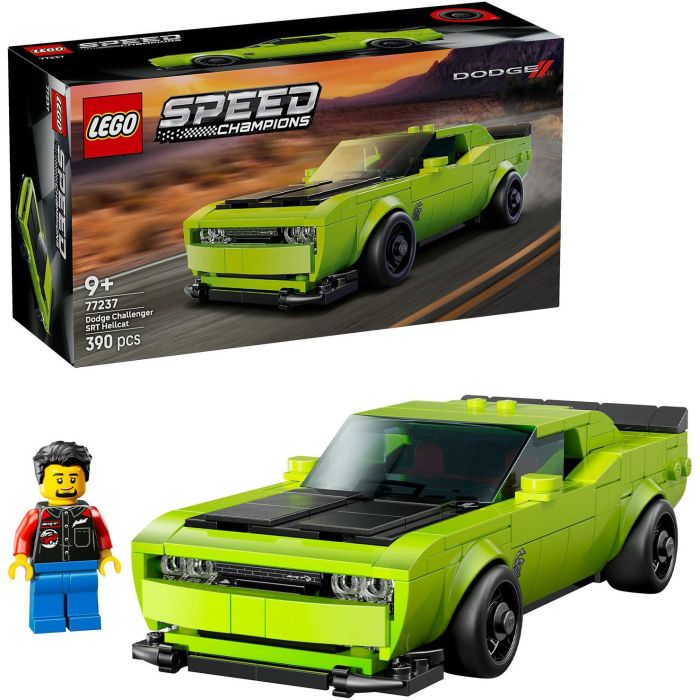 Lego Speed Champions Coche Deportivo Dodge Challenger SRT Hellcat - Kit de Construcción Réplica Detallada para Niños +9 Años 2