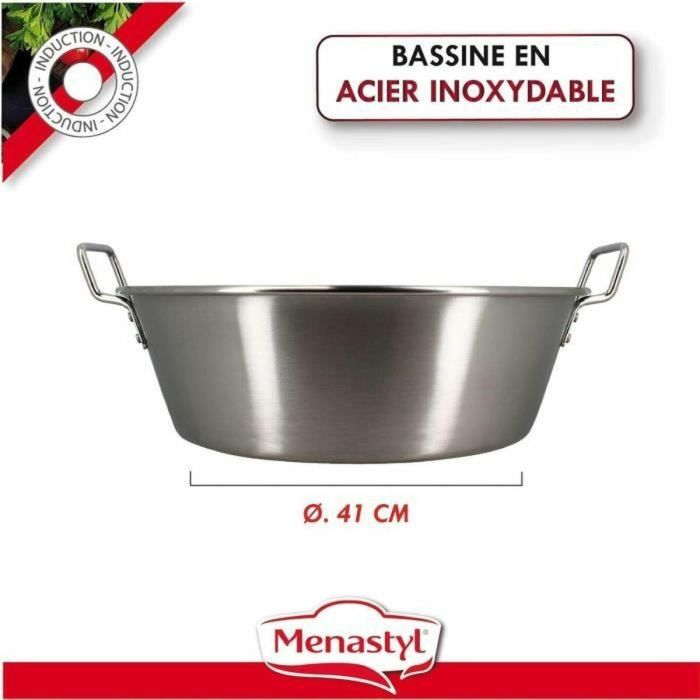 Bandeja para mermelada - MENASTYL - 4615452 - Acero inoxidable - 40,5 cm 1 Bandeja para mermelada - MENASTYL - 4615452 - Acero inoxidable - 40,5 cm 1