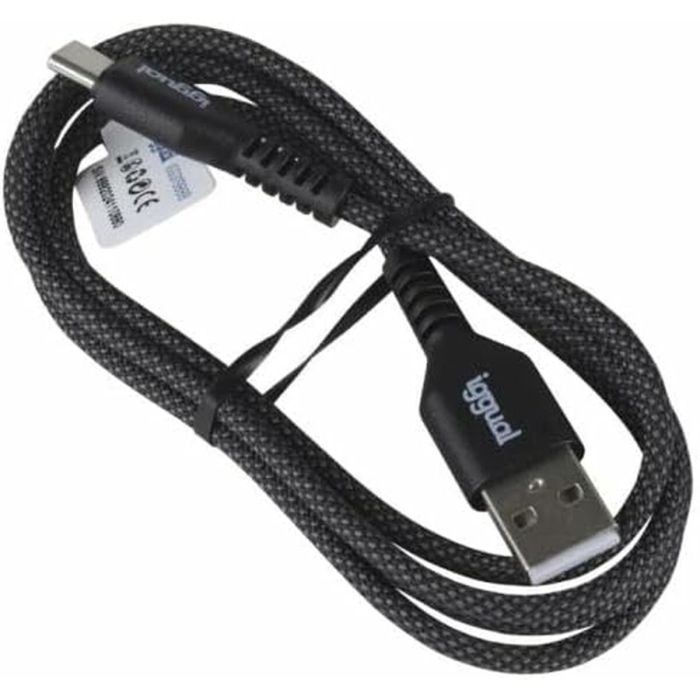 Cable USB A a USB-C iggual IGG319888 Negro 4 Cable USB A a USB-C iggual IGG319888 Negro 4