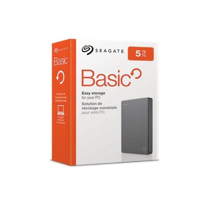 Seagate Basic Disco Duro Externo USB 3.2 Gen 1 de 5 TB, 2.5 pulgadas, Portátil, Color Plata, Conectar y Usar, Para PC y Mac 3 Seagate Basic Disco Duro Externo USB 3.2 Gen 1 de 5 TB, 2.5 pulgadas, Portátil, Color Plata, Conectar y Usar, Para PC y Mac 3