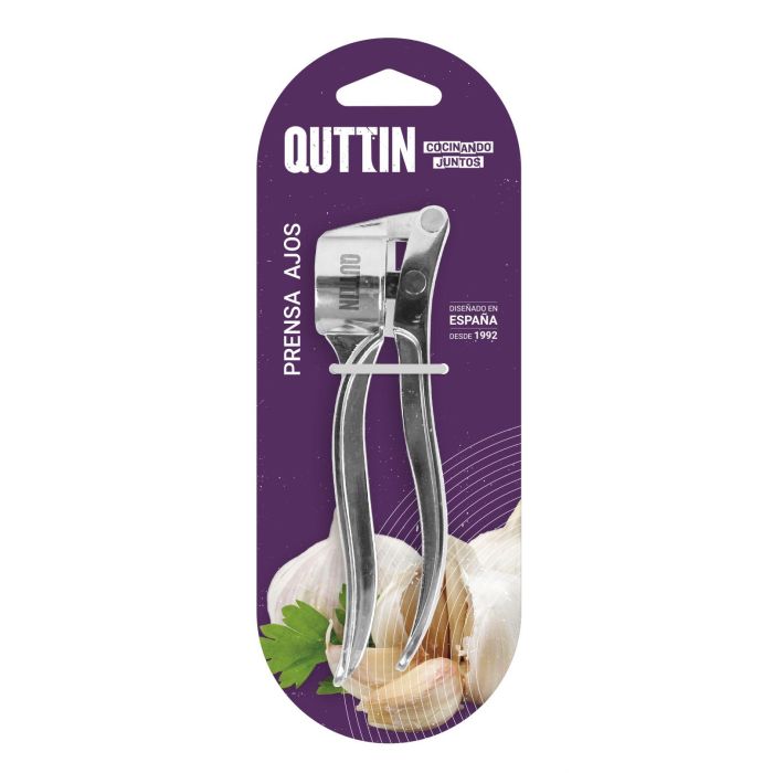 Quttin Prensa de Ajos en Aleación de Zinc, 22.3 cm x 8.4 cm x 3.4 cm (12 Unidades) 3