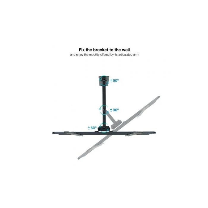 TOOQ SOPORTE PARED PANTALLAS 37-70" GIRA/INCLI NEGRO 2 TOOQ SOPORTE PARED PANTALLAS 37-70" GIRA/INCLI NEGRO 2
