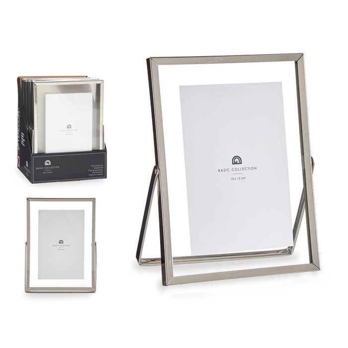 Marco Metal Plata 10x15 cm Giftdecor - Vidrio, Plástico, Metal (12 Unidades) Marco Metal Plata 10x15 cm Giftdecor - Vidrio, Plástico, Metal (12 Unidades)