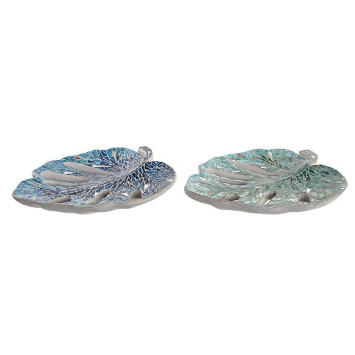 Centro Mesa Balines DKD Home Decor Verde Azul 36 x 9 x 45 cm (2 Unidades) Centro Mesa Balines DKD Home Decor Verde Azul 36 x 9 x 45 cm (2 Unidades)