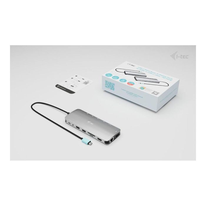 Hub USB i-Tec C31NANOTRIPLEDOCKPD Gris