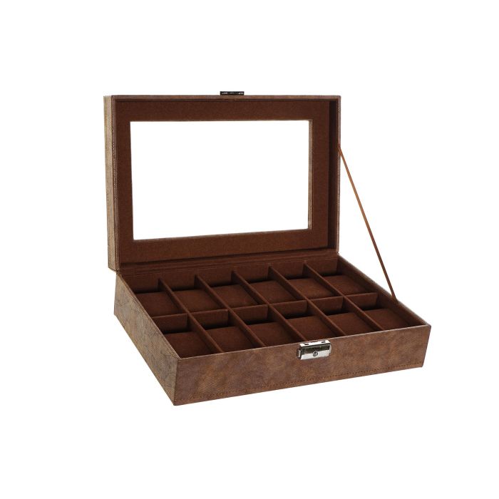 Joyero Tradicional DKD Home Decor Marron 20 x 8 x 30 cm Joyero Tradicional DKD Home Decor Marron 20 x 8 x 30 cm