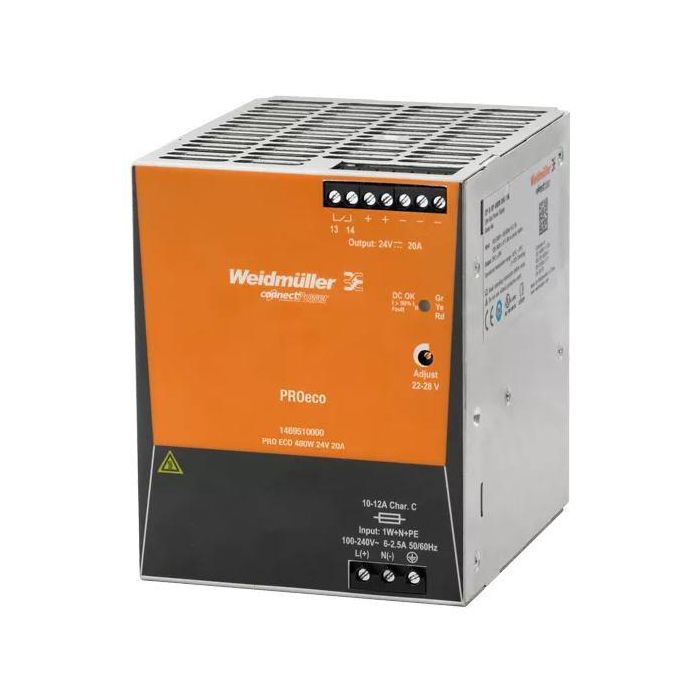 Axis PS24 Fuente de Alimentación DIN, 480W de Alta Potencia y Fiabilidad, Eficiente y con Diseño Compacto Axis PS24 Fuente de Alimentación DIN, 480W de Alta Potencia y Fiabilidad, Eficiente y con Diseño Compacto