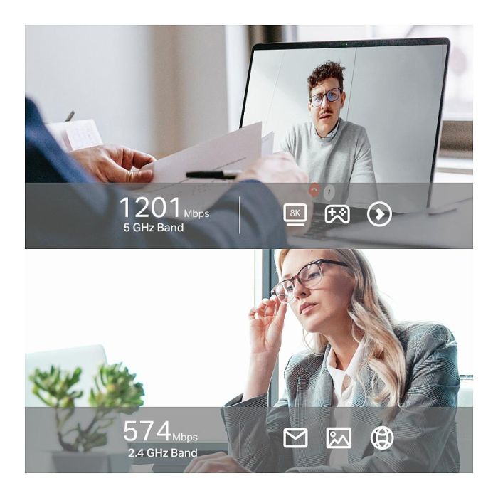 TP-Link Adaptador WiFi USB Archer TX20UH AX1800 Doble Banda 1201 Mbit/s