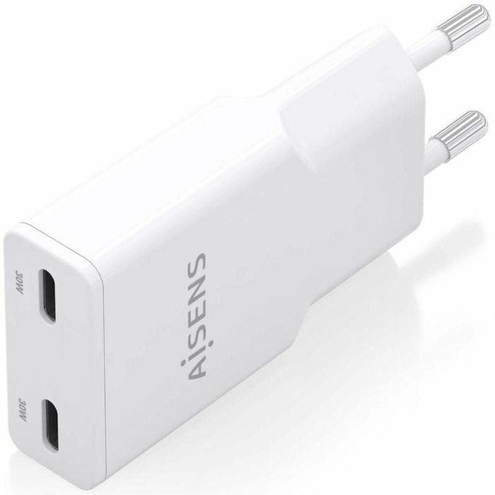 Cargador de Pared Aisens ASCH-30W2P048-W Blanco 30 W 2