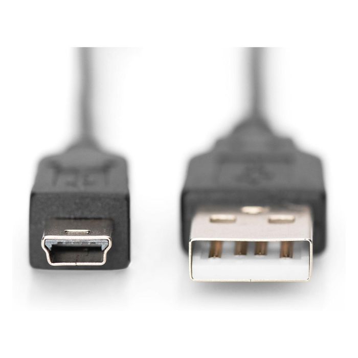 Digitus Cable USB 2.0 A a Mini-USB B Macho/Macho 1.8m Negro 1