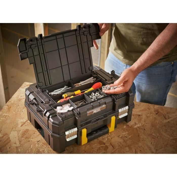 Estuche PRO-STACK - STANLEY FATMAX - FMST1-71967 - Asa grande con organizador - 14 L 4 Estuche PRO-STACK - STANLEY FATMAX - FMST1-71967 - Asa grande con organizador - 14 L 4