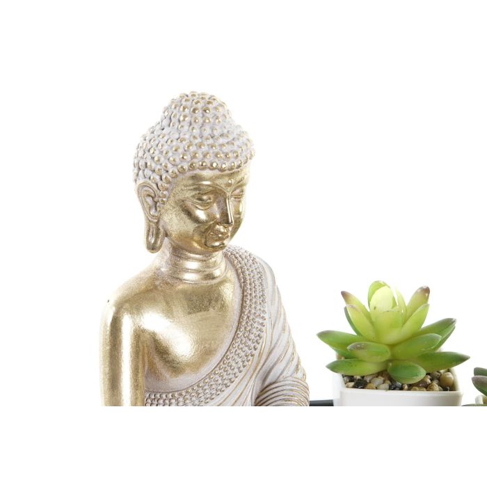 DKD Home Decor Figura Oriental de Resina para Jardín Zen, 2 Unidades, en Tonos Dorado y Negro, Dimensiones 26x18x26 cm 2 DKD Home Decor Figura Oriental de Resina para Jardín Zen, 2 Unidades, en Tonos Dorado y Negro, Dimensiones 26x18x26 cm 2