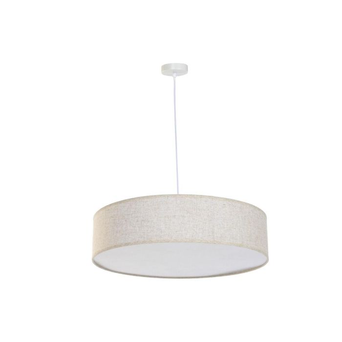 DKD Home Decor Lámpara de Techo Plafón Urban Crudo de Lino y Polipropileno, Bombilla E27 50W, 60 cm Ancho x 60 cm Largo x 15 cm Alto 5 DKD Home Decor Lámpara de Techo Plafón Urban Crudo de Lino y Polipropileno, Bombilla E27 50W, 60 cm Ancho x 60 cm Largo x 15 cm Alto 5