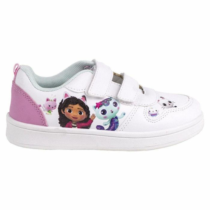 Zapatillas Deportivas Infantiles Gabby's Dollhouse Velcro Blanco