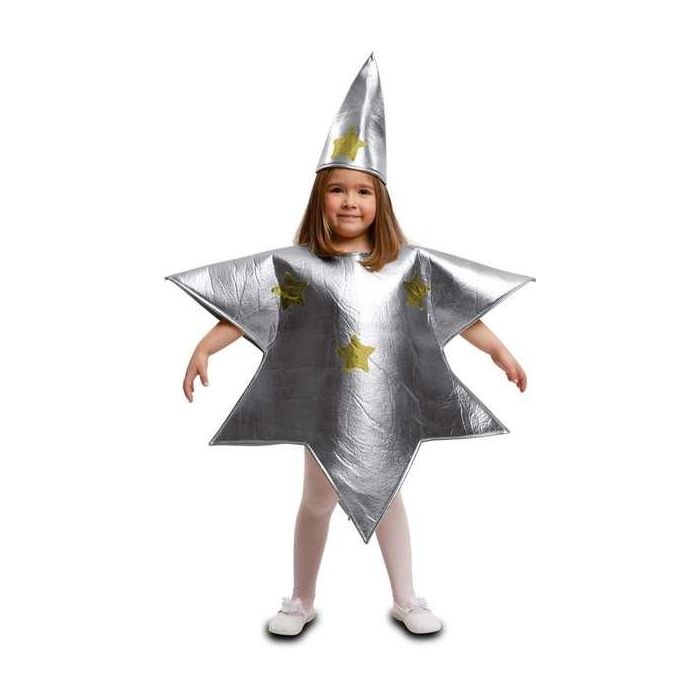 Disfraz estrella plateada talla 7-9 y 1