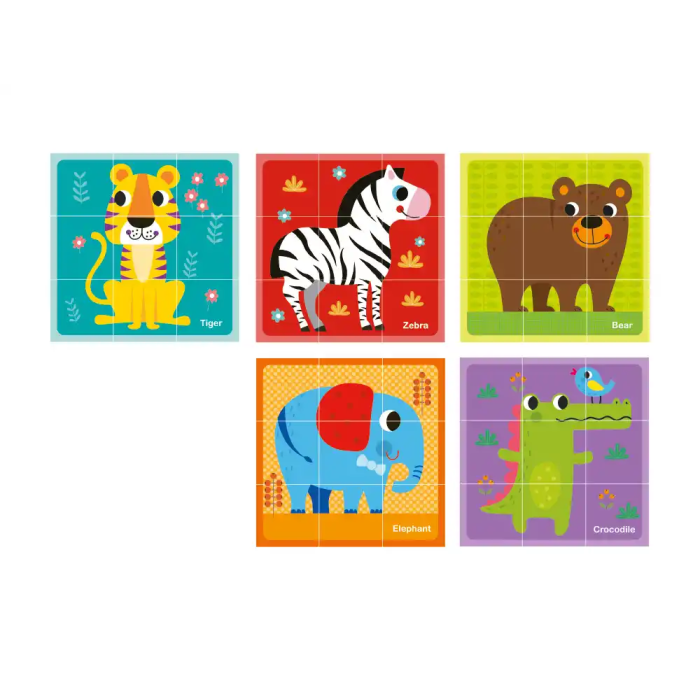 Imaginovo Puzle Infantil de Madera Cubos de Animales +24 Meses 15 Piezas 12 Patrones 22x22x6.4cm 2 Imaginovo Puzle Infantil de Madera Cubos de Animales +24 Meses 15 Piezas 12 Patrones 22x22x6.4cm 2