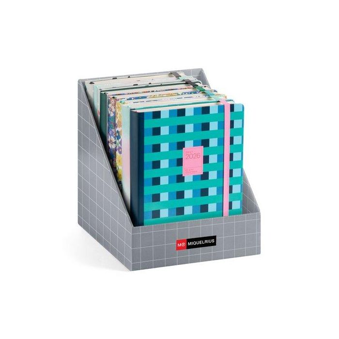 Agenda Anual (2026) Catalan Miquelrius Plus Cosida Assortiment Expositor De 12