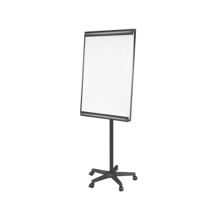 Q-connect Pizarra Móvil Magnética Lacada Blanca con Ruedas para Conferencias 70x100 cm 1