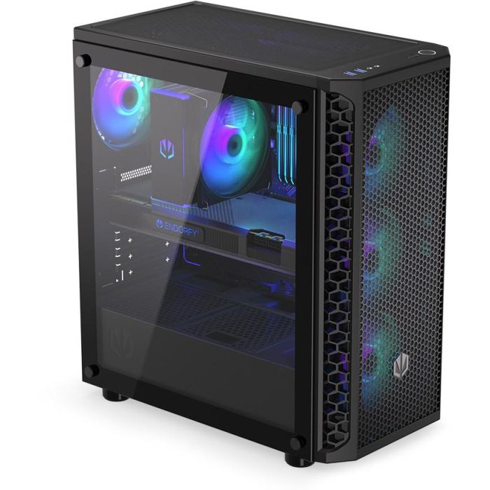 ENDORFY Signum 300 ARGB Black Torre PC ATX/micro ATX/Mini-ITX, Negra con Iluminación Multi y Ventana Lateral 23 ENDORFY Signum 300 ARGB Black Torre PC ATX/micro ATX/Mini-ITX, Negra con Iluminación Multi y Ventana Lateral 23