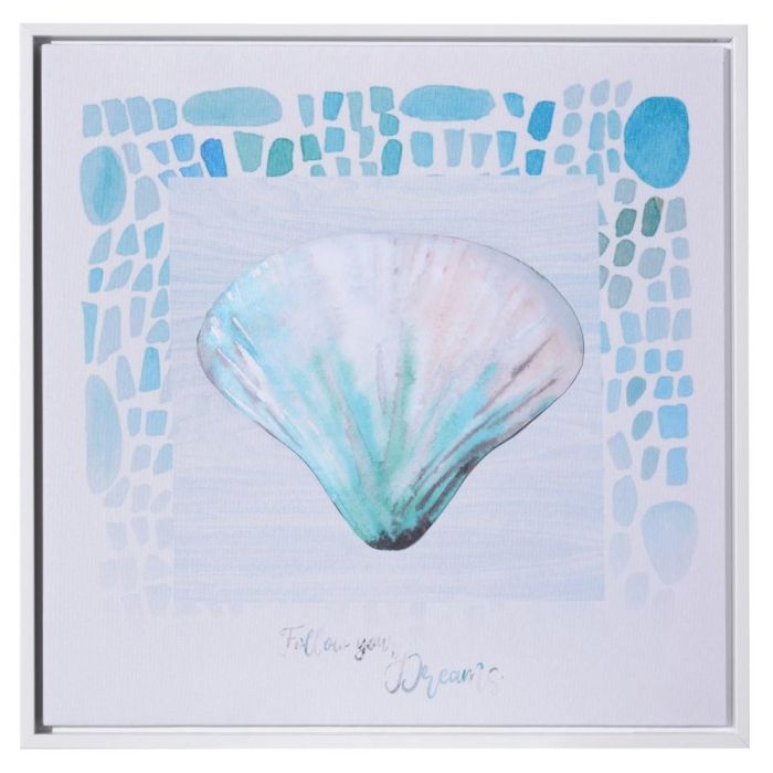 Cuadro Impresión Conchas 3/M Lienzo 40 X 2,30 X 40 cm