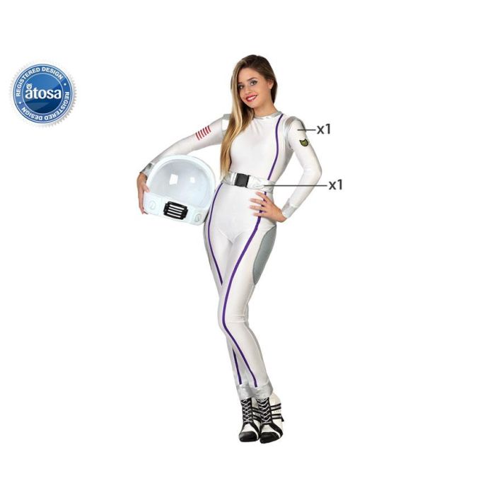 Disfraz Astronauta Mujer Adulto XL - Temática Universo - 2 Piezas (Mono y Cinturón) Disfraz Astronauta Mujer Adulto XL - Temática Universo - 2 Piezas (Mono y Cinturón)