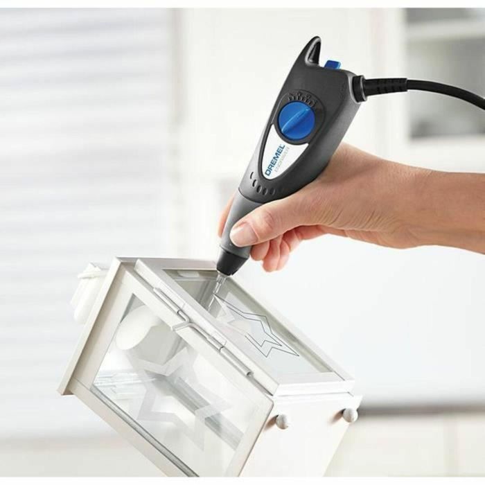 Dremel Grabador Herramienta de Precisión con Control de Profundidad Variable para Metales, Vidrio, Madera, Plástico y Cerámica - Kit con Plantillas 2