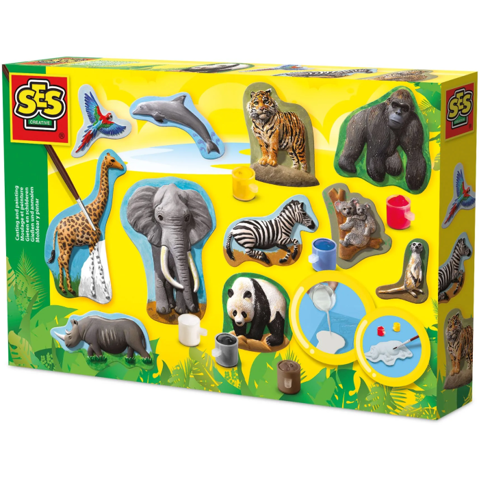 Ses Creative Kit de Moldura y Pintura de Animales de Yeso con Moldes para Crear tu Propio Zoo 0 Ses Creative Kit de Moldura y Pintura de Animales de Yeso con Moldes para Crear tu Propio Zoo 0