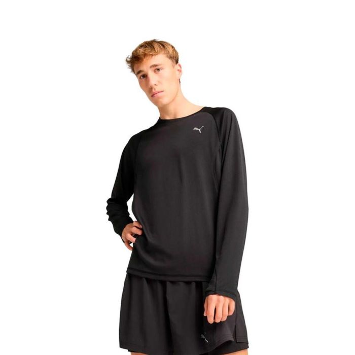 Camiseta de Manga Larga Hombre Puma M Run Velocity Long Negro 16 Años 2