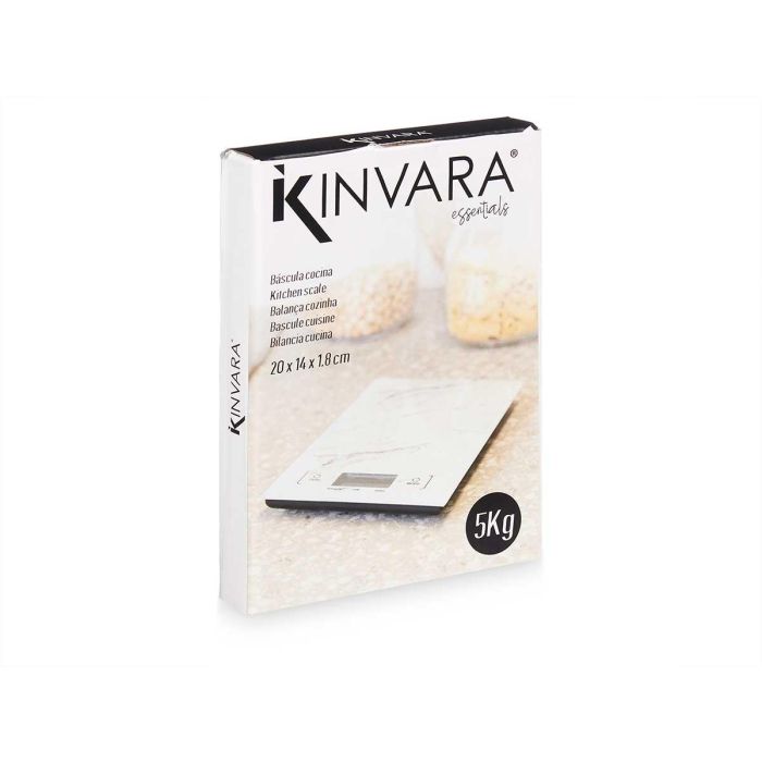 Bascula Digital 5Kg Diseño Marmol Kinvara 14X2CM (12 Unidades) 2 Bascula Digital 5Kg Diseño Marmol Kinvara 14X2CM (12 Unidades) 2