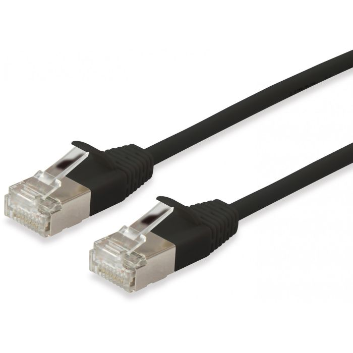 Equip 606129 Cable Patch Cat6A F/FTP Slim LSZH 10m Negro, RJ45 10 Gigabit Ethernet 500 MHz, Cobre, PoE+
