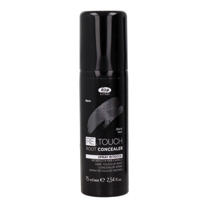 Lisap Re.touch Color Rubio Negro Spray 75 ml - Spray de coloración instantánea