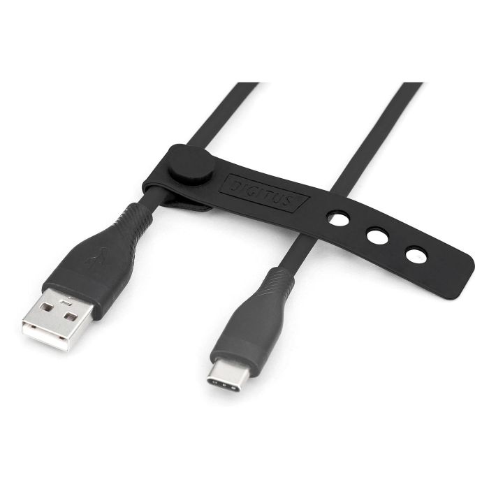 DIGITUS Cable USB 2.0 de Silicona Tipo C a USB A, 0.5m, Negro 2 DIGITUS Cable USB 2.0 de Silicona Tipo C a USB A, 0.5m, Negro 2