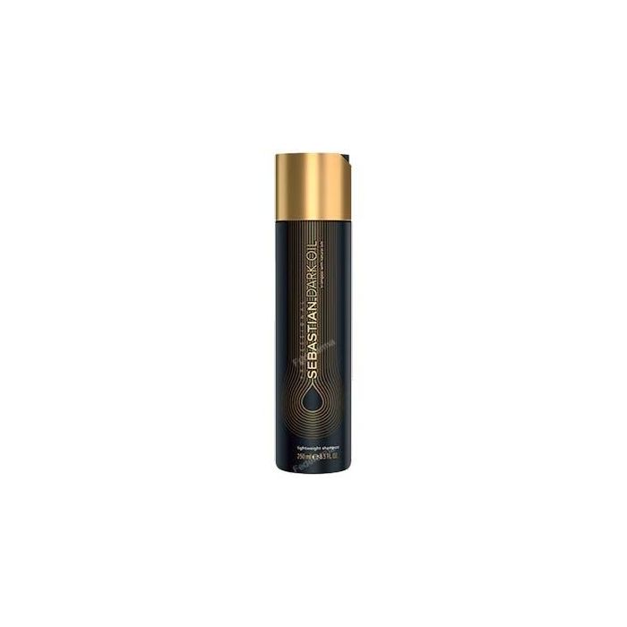Sebastian Dark Oil Shampoo 250ml Champú Ligero con Aceites para Brillo y Cuerpo Natural Cabello hasta 3 veces más Suave