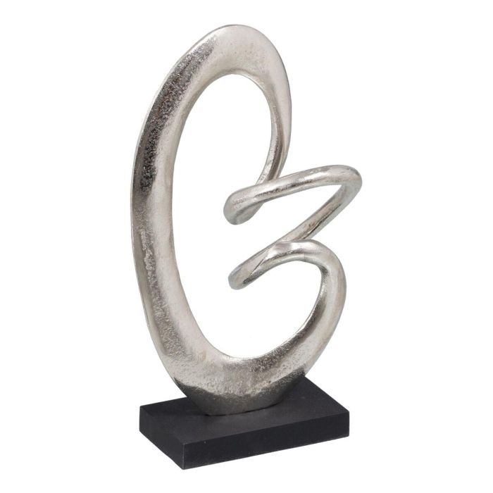 Figura Decorativa 18,5 x 8 x 34 cm Negro Plata