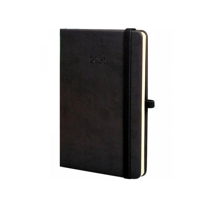 Finocam Agenda Anual Minimal Textura M4-118x168 mm Svh Negro 2025 Finocam Agenda Anual Minimal Textura M4-118x168 mm Svh Negro 2025