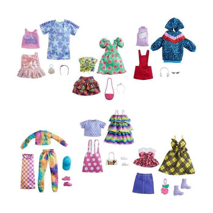 Ropa barbie pack de vestidos y accesorios looks de moda - modelos surtidos 9 Ropa barbie pack de vestidos y accesorios looks de moda - modelos surtidos 9