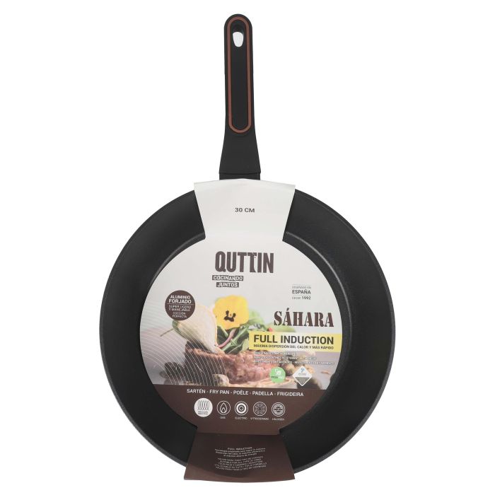 Quttin Sartén de Aluminio Forjado 30 cm con Mango Soft Full Saha, 3.0 mm de Espesor (4 Unidades) 1