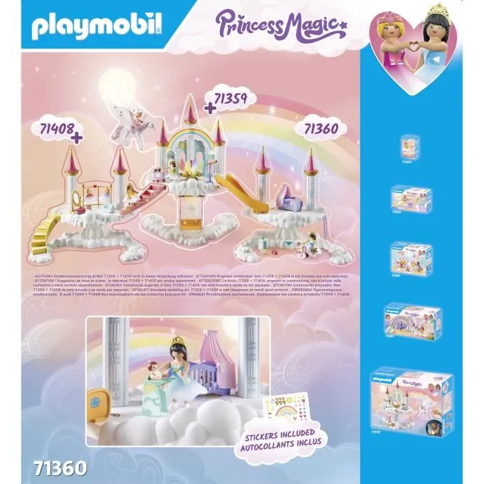 Playmobil 71360 Guardería en las nubes - Princesa Mágica - Con una princesa, un bebé y accesorios - A partir de 4 años 4