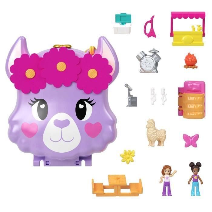 Polly Pocket - Llama Adventure Box - Mini -univers - 4 años y + Polly Pocket - Llama Adventure Box - Mini -univers - 4 años y +