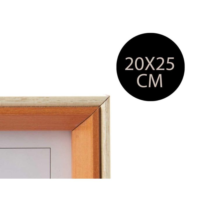 Giftdecor Portafotos Madera Natural y Marron 20x25 cm con Marco de Cristal (Set de 24) 3