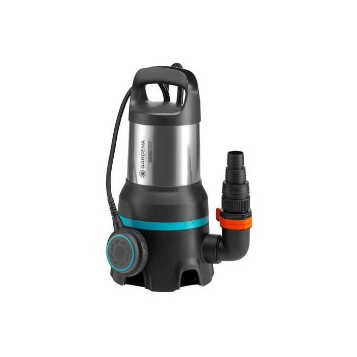 Gardena 25000 Bomba de Aguas Residuales, Caudal 25000 l/h, 1100W, Paso de Partículas 38 mm, Aquasensor 0 Gardena 25000 Bomba de Aguas Residuales, Caudal 25000 l/h, 1100W, Paso de Partículas 38 mm, Aquasensor 0