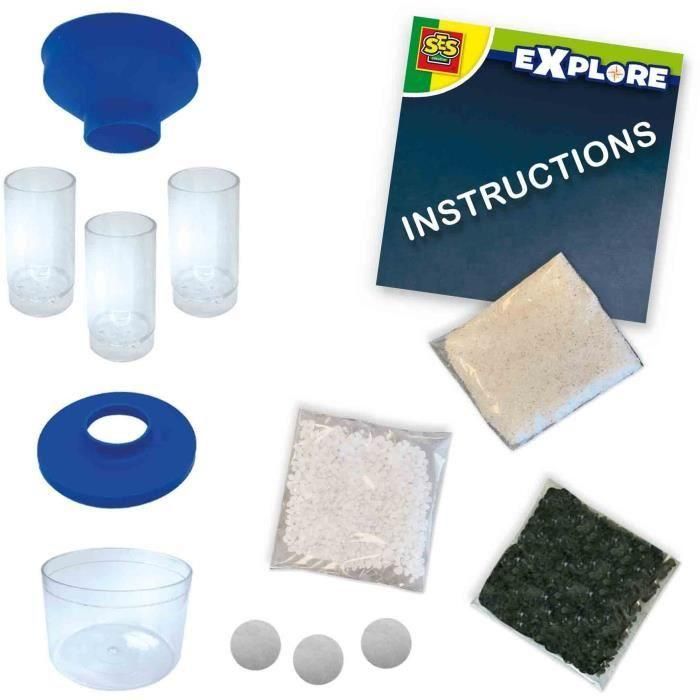 Filtro limpiador de agua - Juguete educativo - SES CREATIVE - Descubre la ciencia y la naturaleza con el filtro de agua. 1 Filtro limpiador de agua - Juguete educativo - SES CREATIVE - Descubre la ciencia y la naturaleza con el filtro de agua. 1