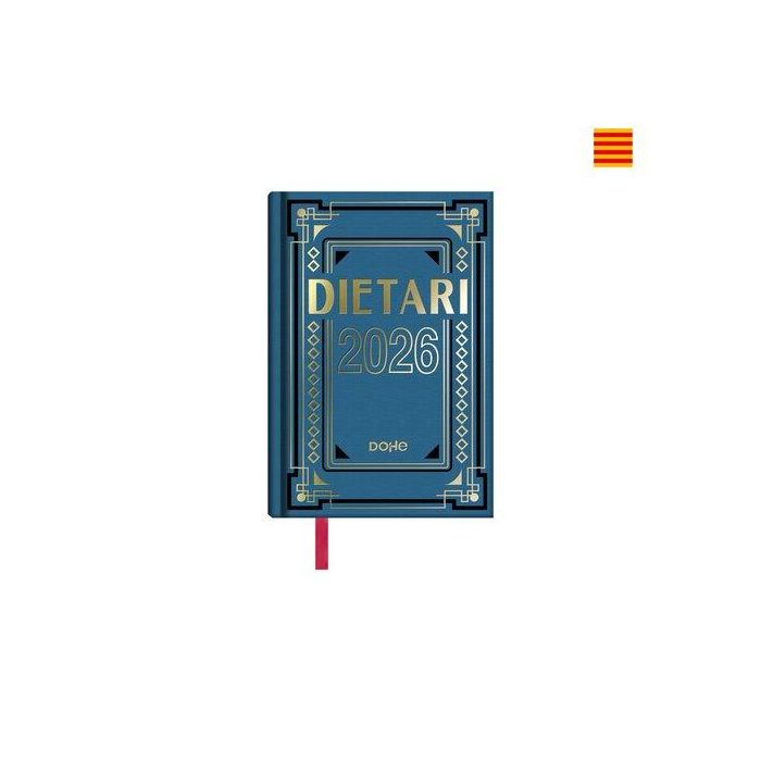 Dohe Dietario Octavo Geltex Catalán 2026 DP 11.5x16.5cm - Sábado/Domingo Páginas Independientes, Papel FSC Blanco 70gr