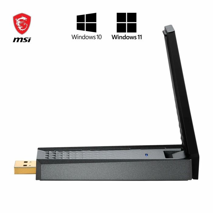 Adaptador USB MSI AX1800 Negro 14 Adaptador USB MSI AX1800 Negro 14