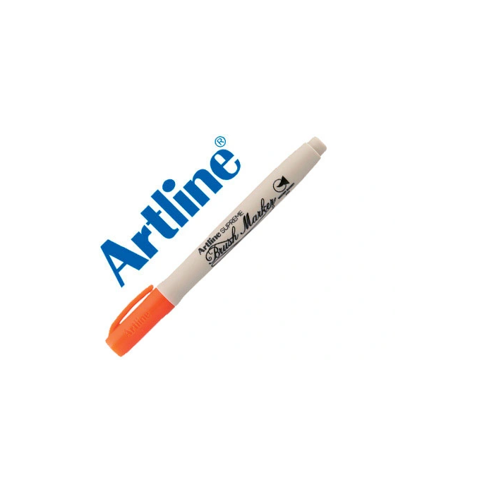 Artline Rotulador Supreme Brush Punta Pincel Trazo Variable Naranja para Lettering Base Agua 0 Artline Rotulador Supreme Brush Punta Pincel Trazo Variable Naranja para Lettering Base Agua 0