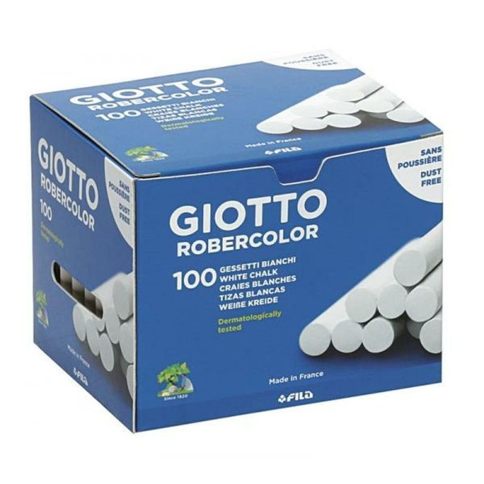 Tizas Giotto Robercolor Blanco 16 Unidades 100 Piezas 1 Tizas Giotto Robercolor Blanco 16 Unidades 100 Piezas 1