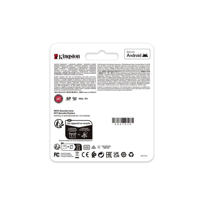Kingston SDCG4/256GB Tarjeta de Memoria CANVAS Go! Plus 256GB microSD XC 200MB/s U3 V30 A2 para 4K UHD y Gaming con Adaptador 5 Kingston SDCG4/256GB Tarjeta de Memoria CANVAS Go! Plus 256GB microSD XC 200MB/s U3 V30 A2 para 4K UHD y Gaming con Adaptador 5