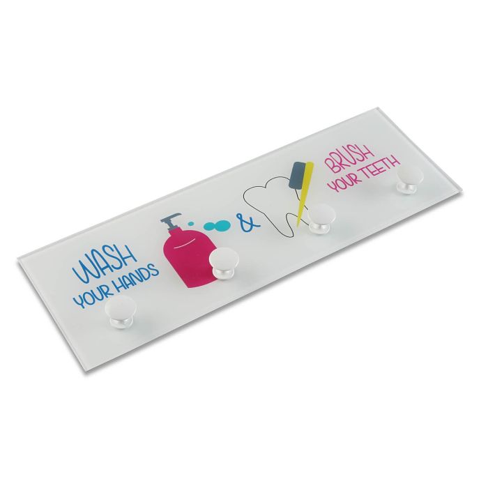 Perchero Wash & Brush Blanco Versa 3X12CM 1 Perchero Wash & Brush Blanco Versa 3X12CM 1